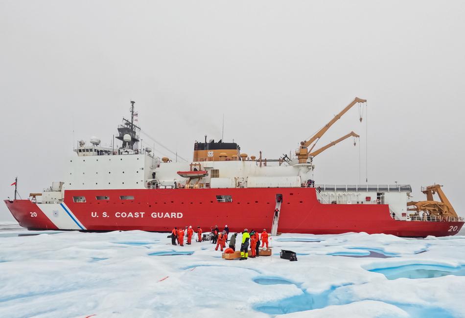 the boat at the arctic