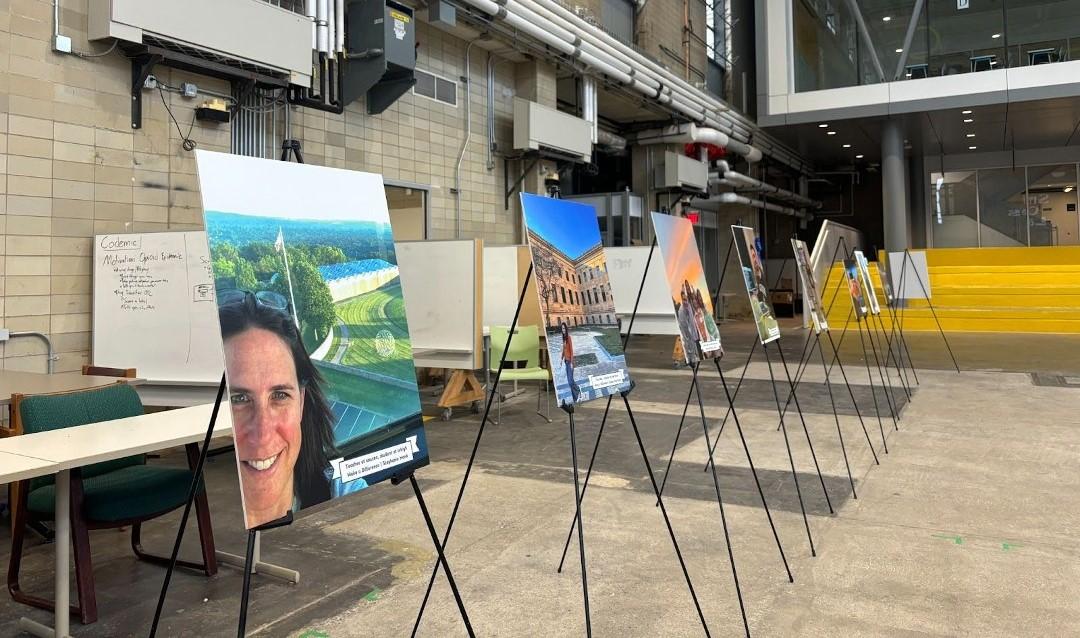 posters on display at Mountaintop