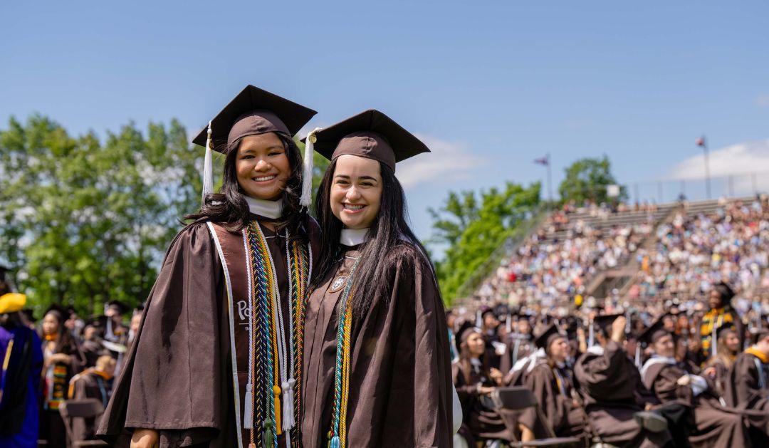 Graduates pose for a picture at Lehigh University Undergraduate Commencement 2025