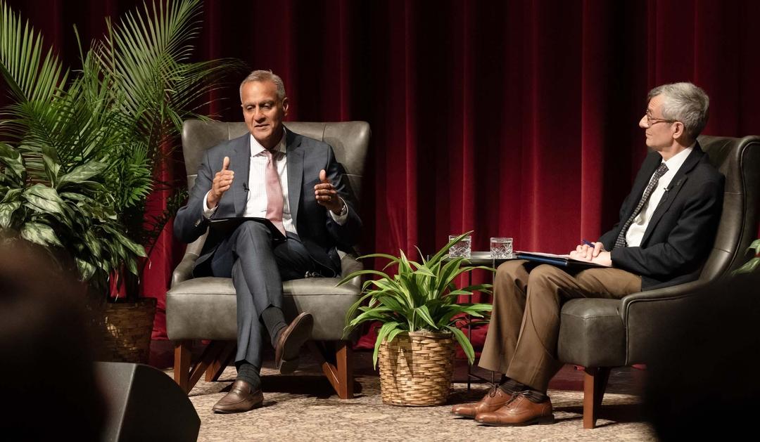 Richard Verma '90 and Joseph J. Helble