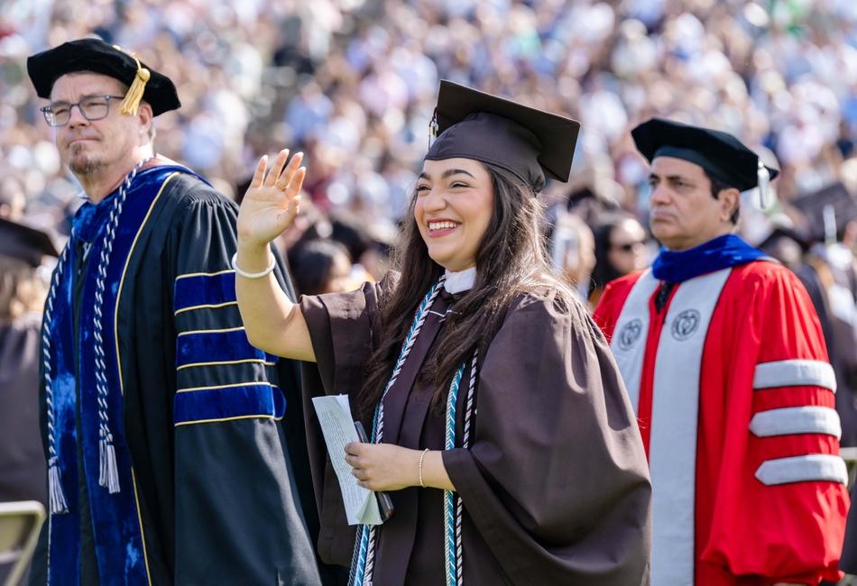 Undergraduate student speaker Marcella Francesa Rodio ’26.