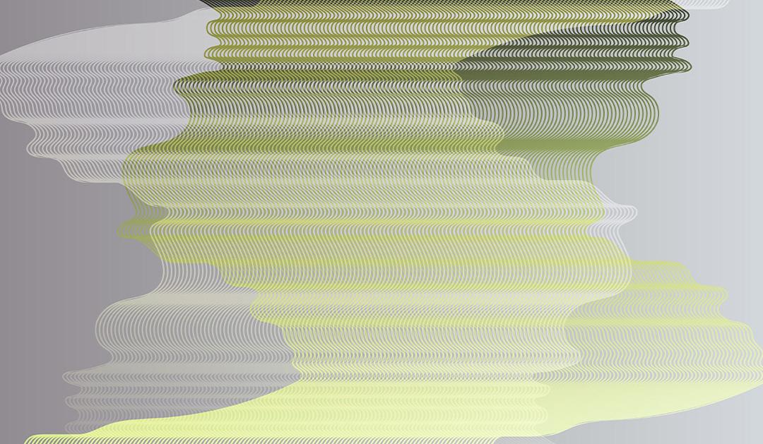 Wavy image in yellow and gray