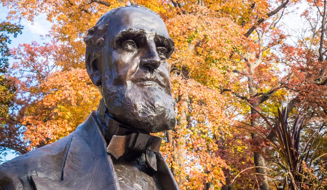 Statue of founder Asa Packer