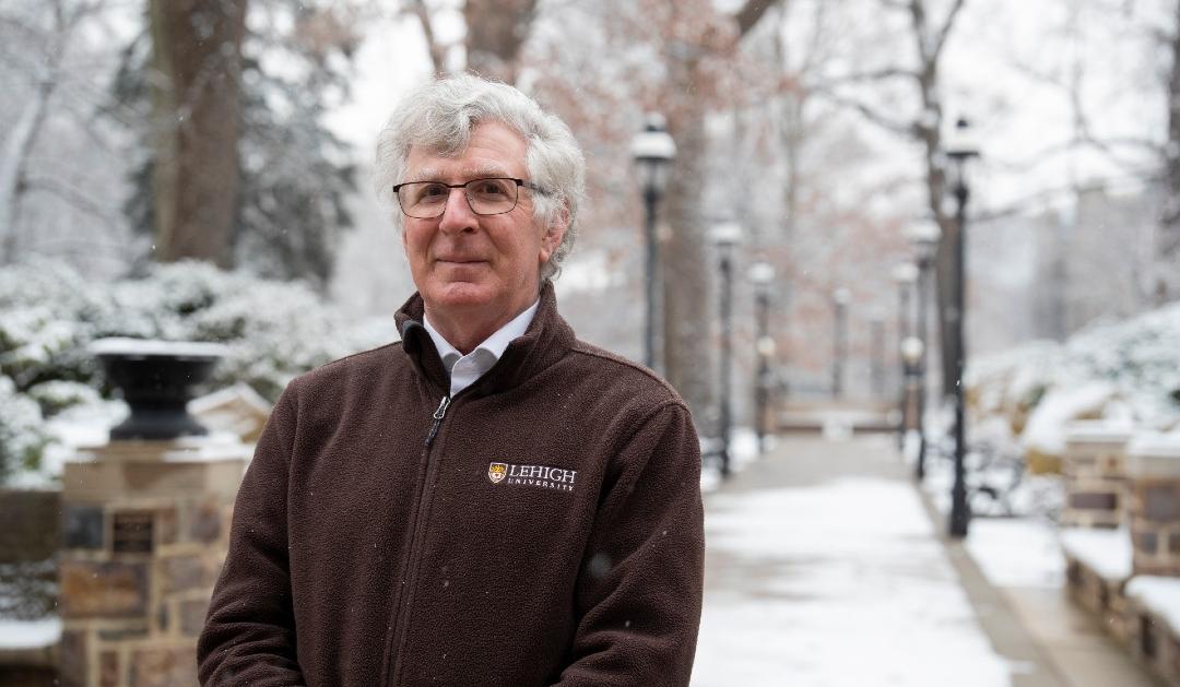 Lehigh President John D. Simon on campus