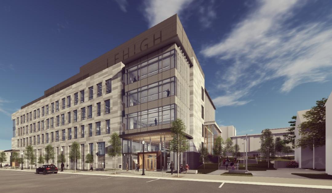Rendering of Lehigh University's HST Building