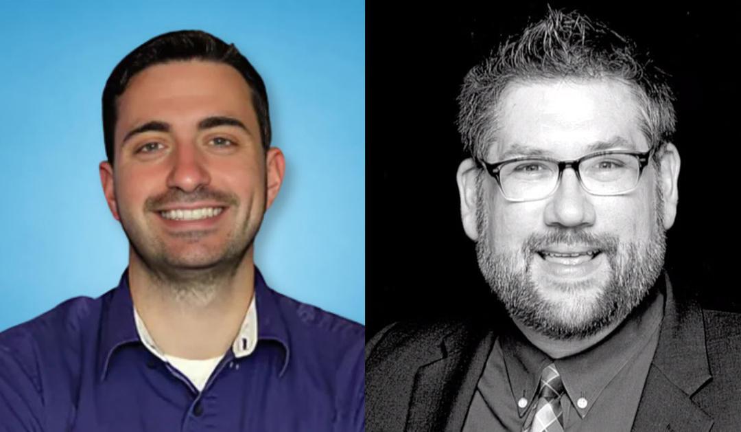 Headshots of Rinkunas and Groft 