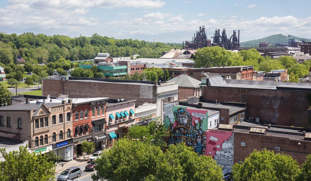 Aerial view of South Bethlehem