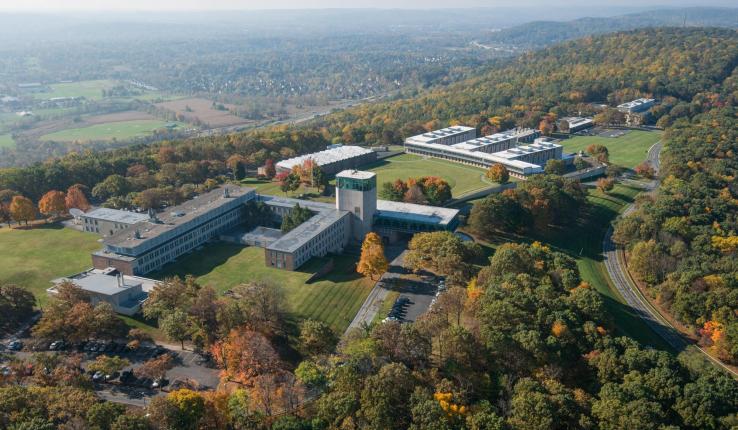 Aerial view of Lehigh University's Mountaintop Campus