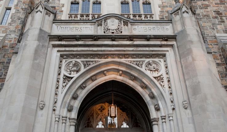 Lehigh University's Linderman Library entrance