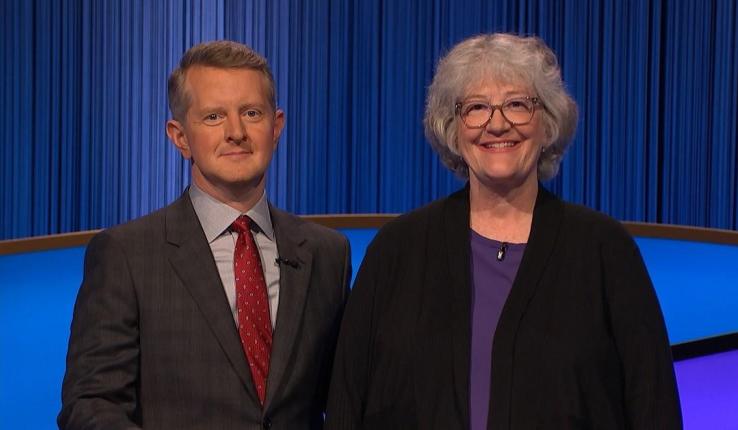 Kathy Olson with Ken Jennings 