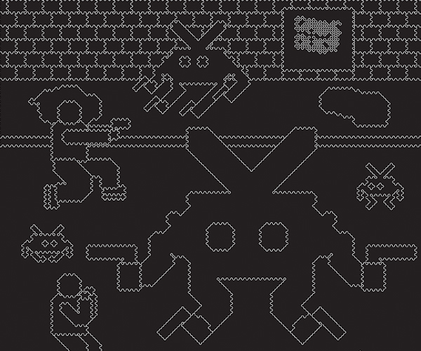 Illustration of a germ holding guns