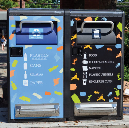 Big Belly Solar Compacting Bins